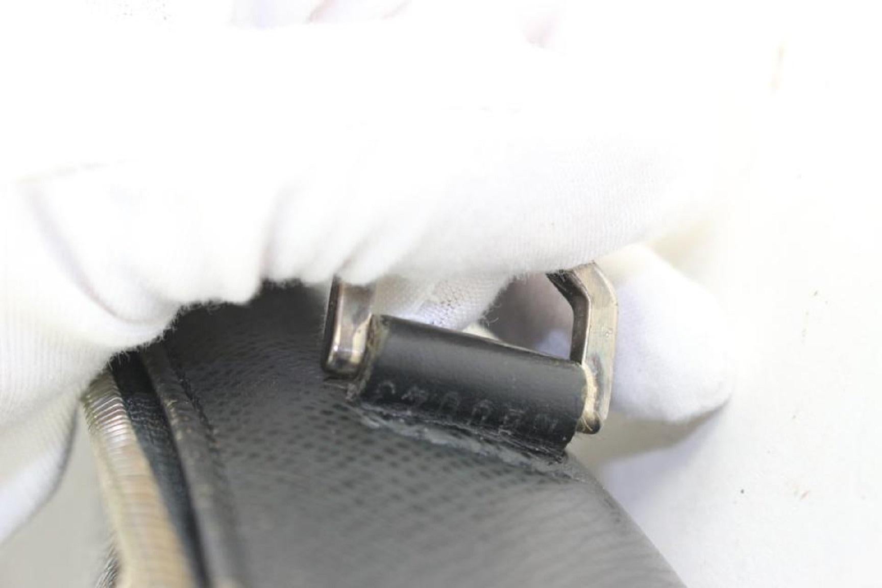 Schwarze Odessa Laptoptasche aus Taiga-Leder von Louis Vuitton 917lv17 im Angebot 1