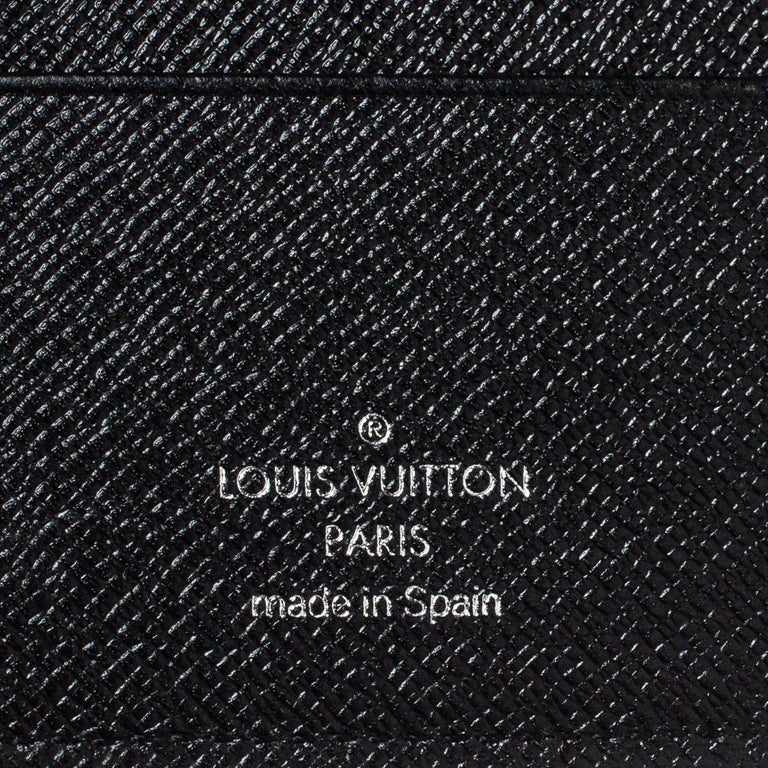 Louis Vuitton Black Taiga Leather Passport Holder at 1stDibs