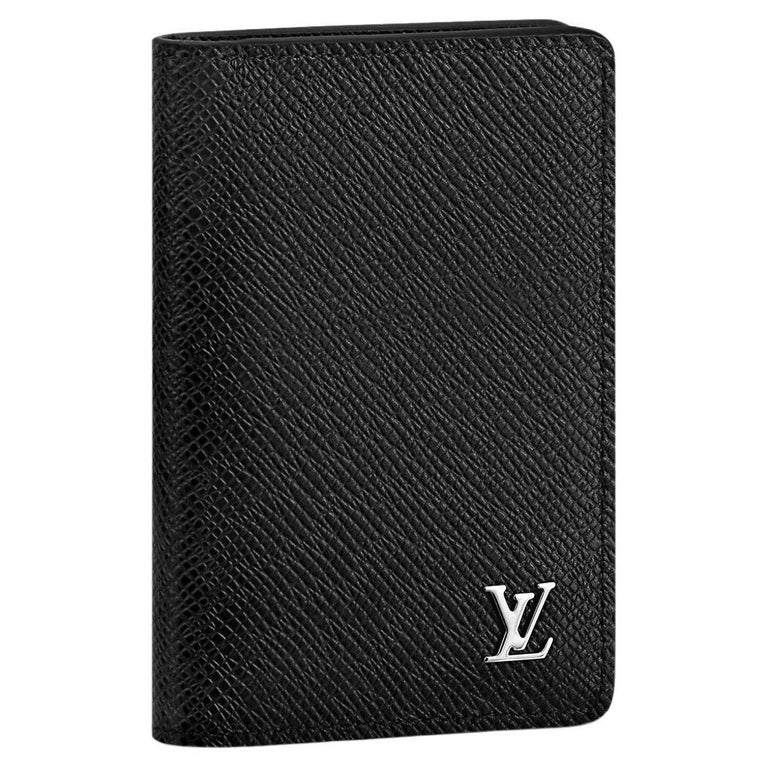 Pochette Organiseur De Voyage En Cuir Noir - Vintage Années 70-80 - Fabriqué En France