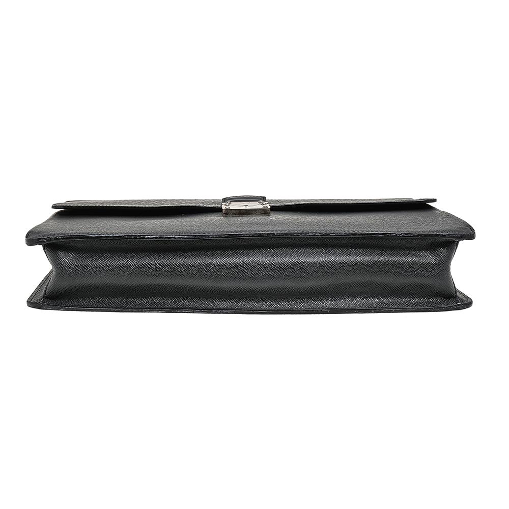 Louis Vuitton Black Taiga Leather Robusto 1 Compartment Briefcase 5