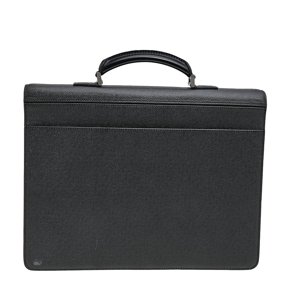 Louis Vuitton Black Taiga Leather Robusto 1 Compartment Briefcase 1