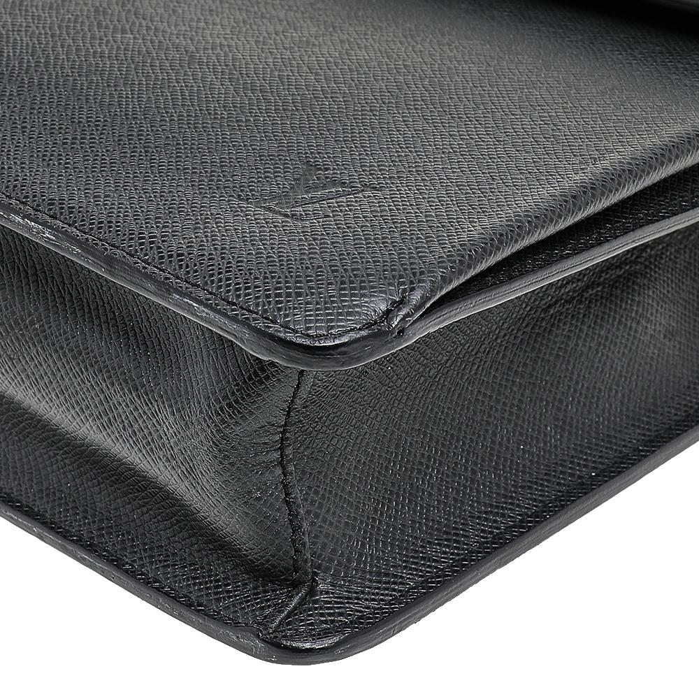 Louis Vuitton Black Taiga Leather Robusto 1 Compartment Briefcase 3