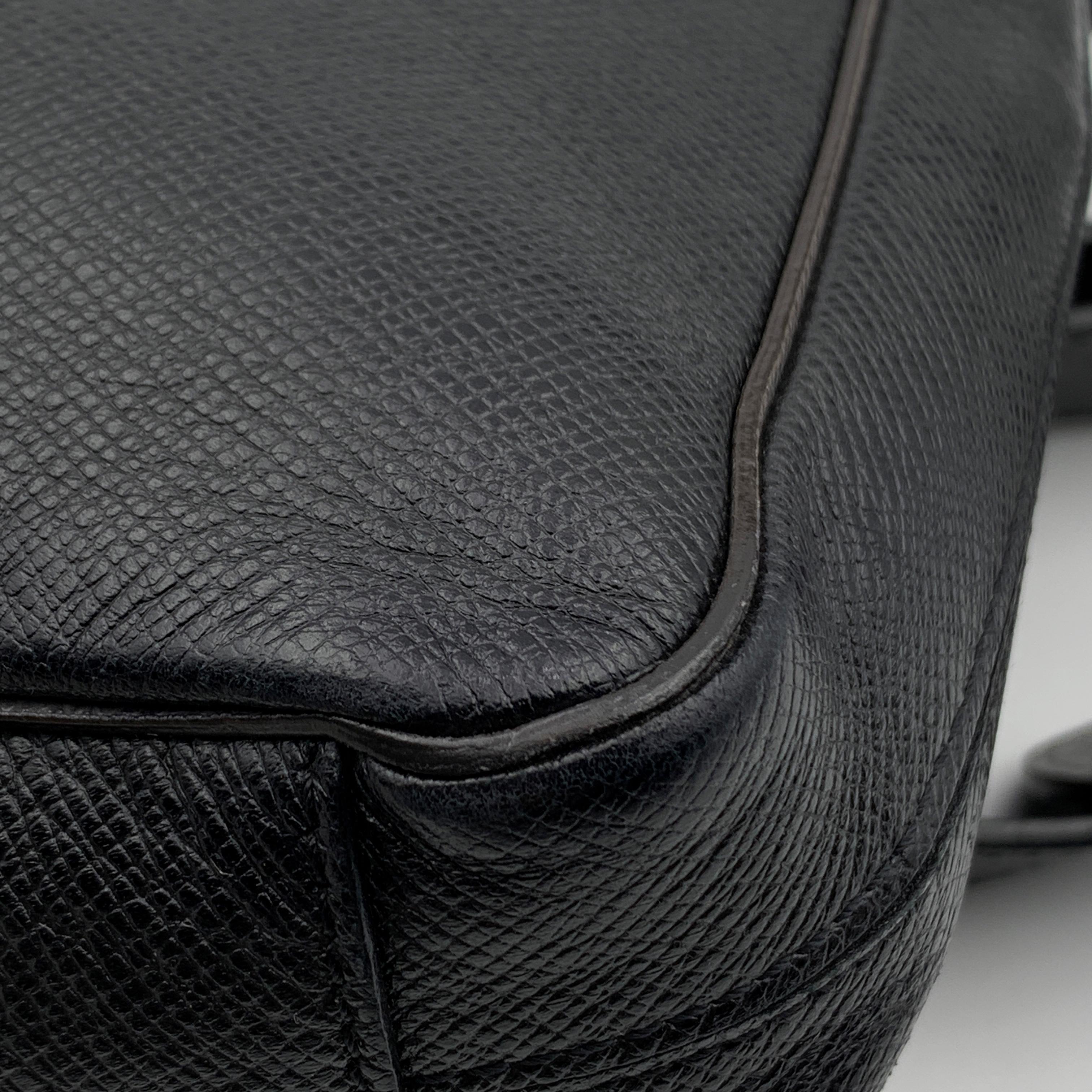 Louis Vuitton Black Taiga Leather Roman PM Unisex Messenger Bag 4