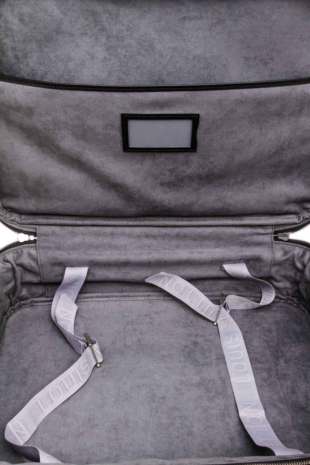 Louis Vuitton Black Taiga Leather Satellite 53 Suitcase In Excellent Condition In Irvine, CA