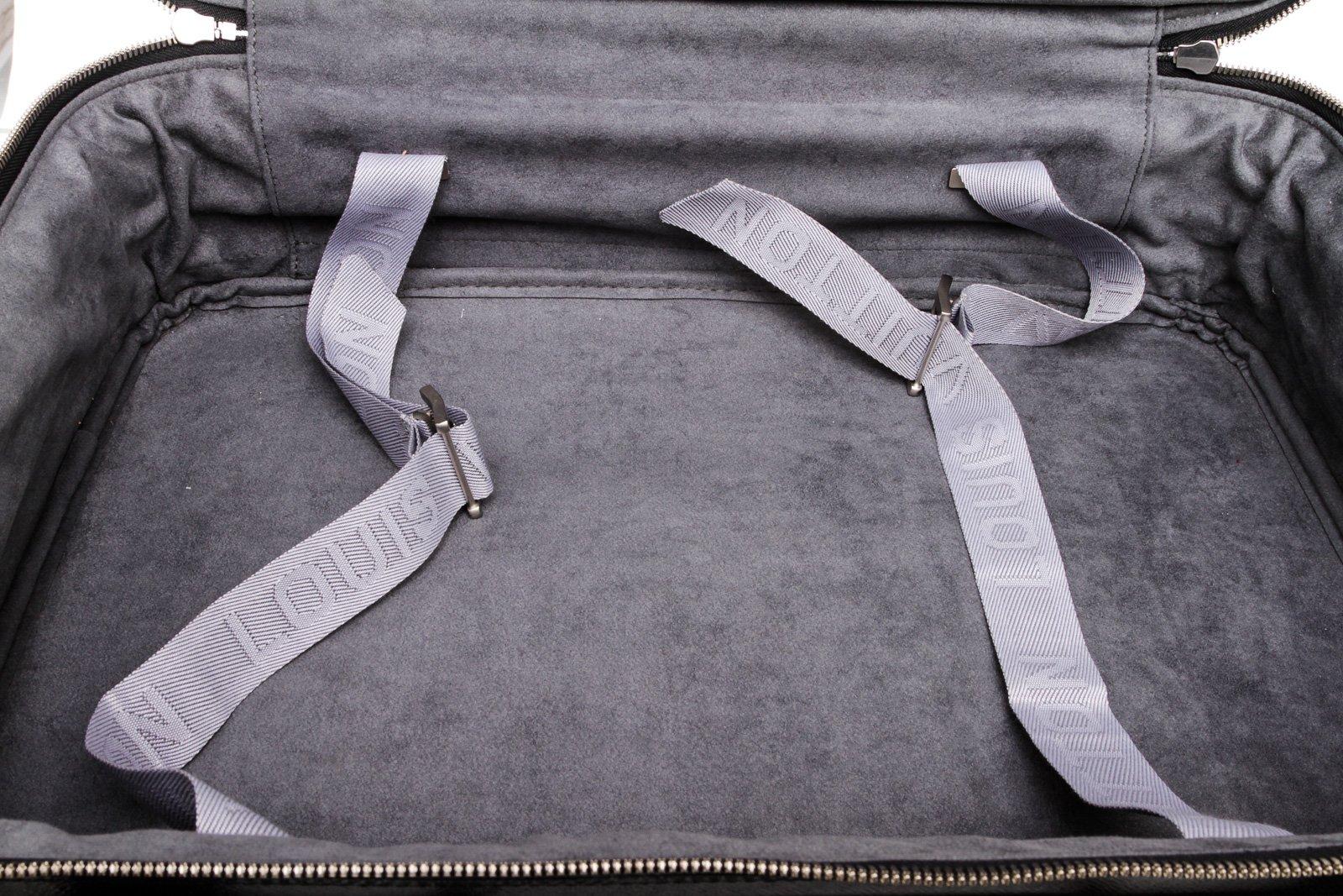Women's or Men's Louis Vuitton Black Taiga Leather Satellite 53 Suitcase