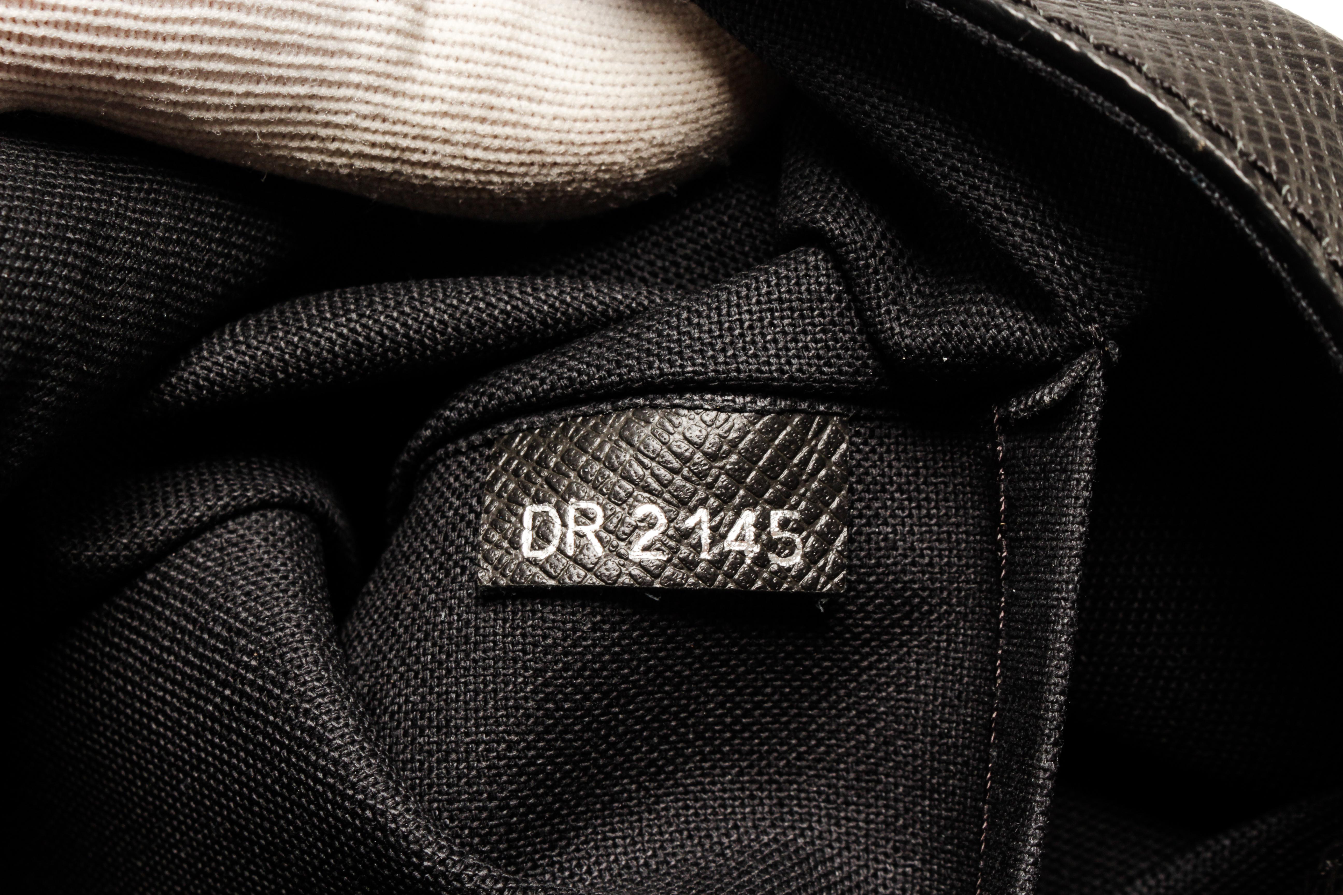 Louis Vuitton Black Taiga Leather Watcher Messenger Bag 5