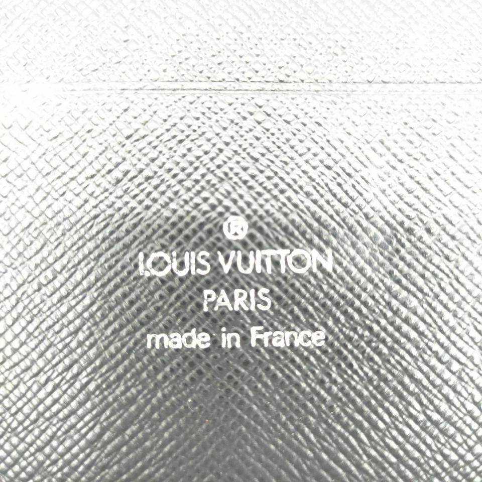 Louis Vuitton Black Taiga Leather Zippy Organizer XL Travel Wallet Clutch 861485 3