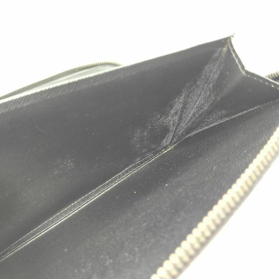 Women's Louis Vuitton Black Taiga Leather Zippy Organizer XL Travel Wallet Clutch 861485