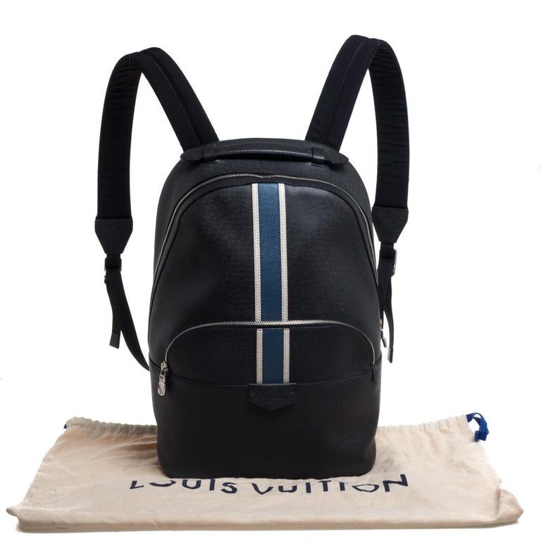 Louis Vuitton Anton Backpack Taiga Leather Black 583551