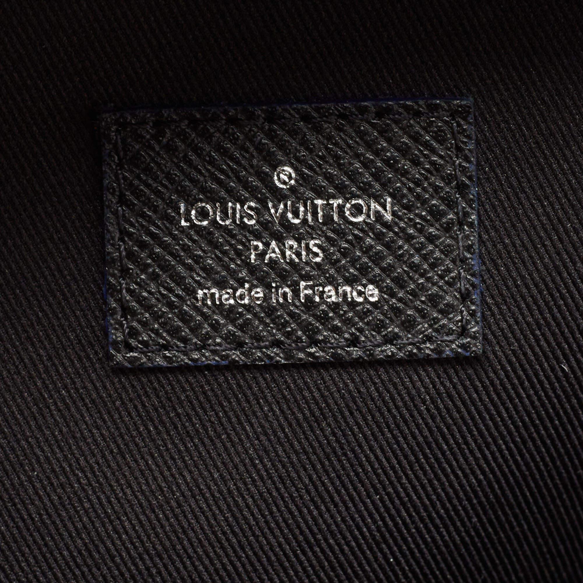 Louis Vuitton Black Taiga Lether Anton Backpack 10