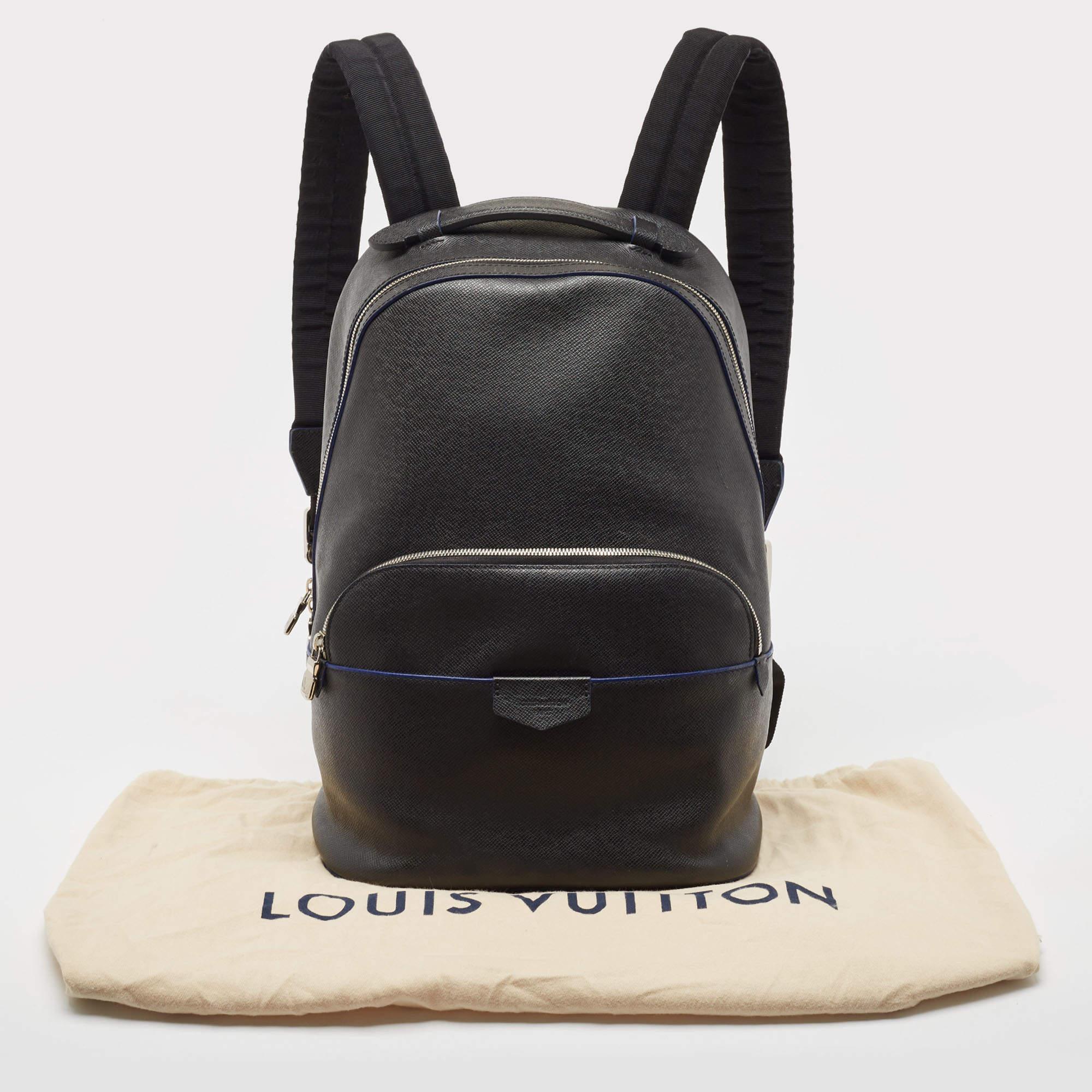 Louis Vuitton Black Taiga Lether Anton Backpack 3