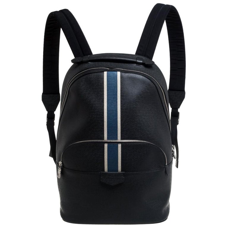 Louis Vuitton Black Taiga Lether Anton Backpack at 1stDibs