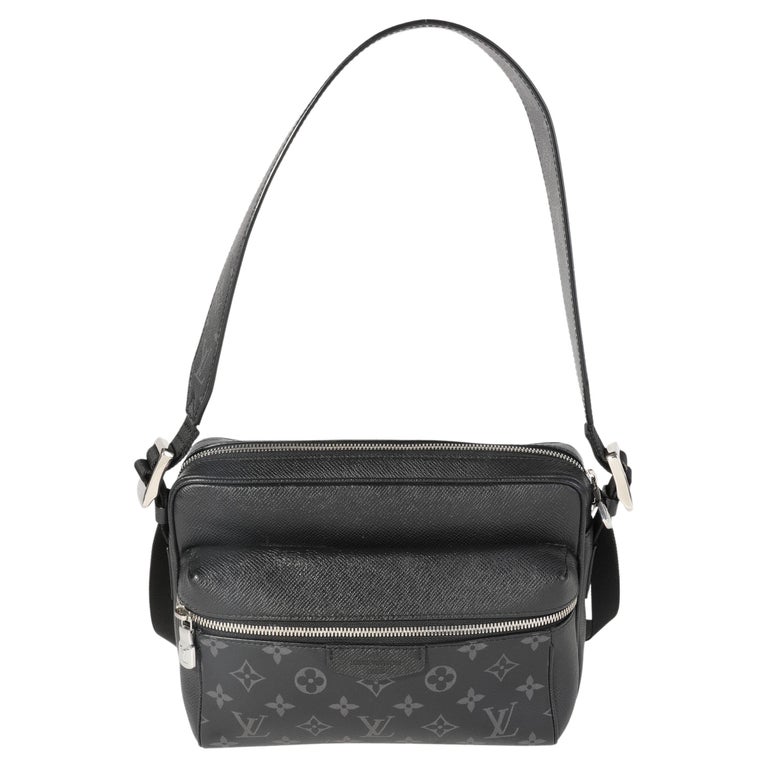 Louis Vuitton Black Taiga Leather and Monogram Eclipse Canvas Outdoor  Messenger at 1stDibs
