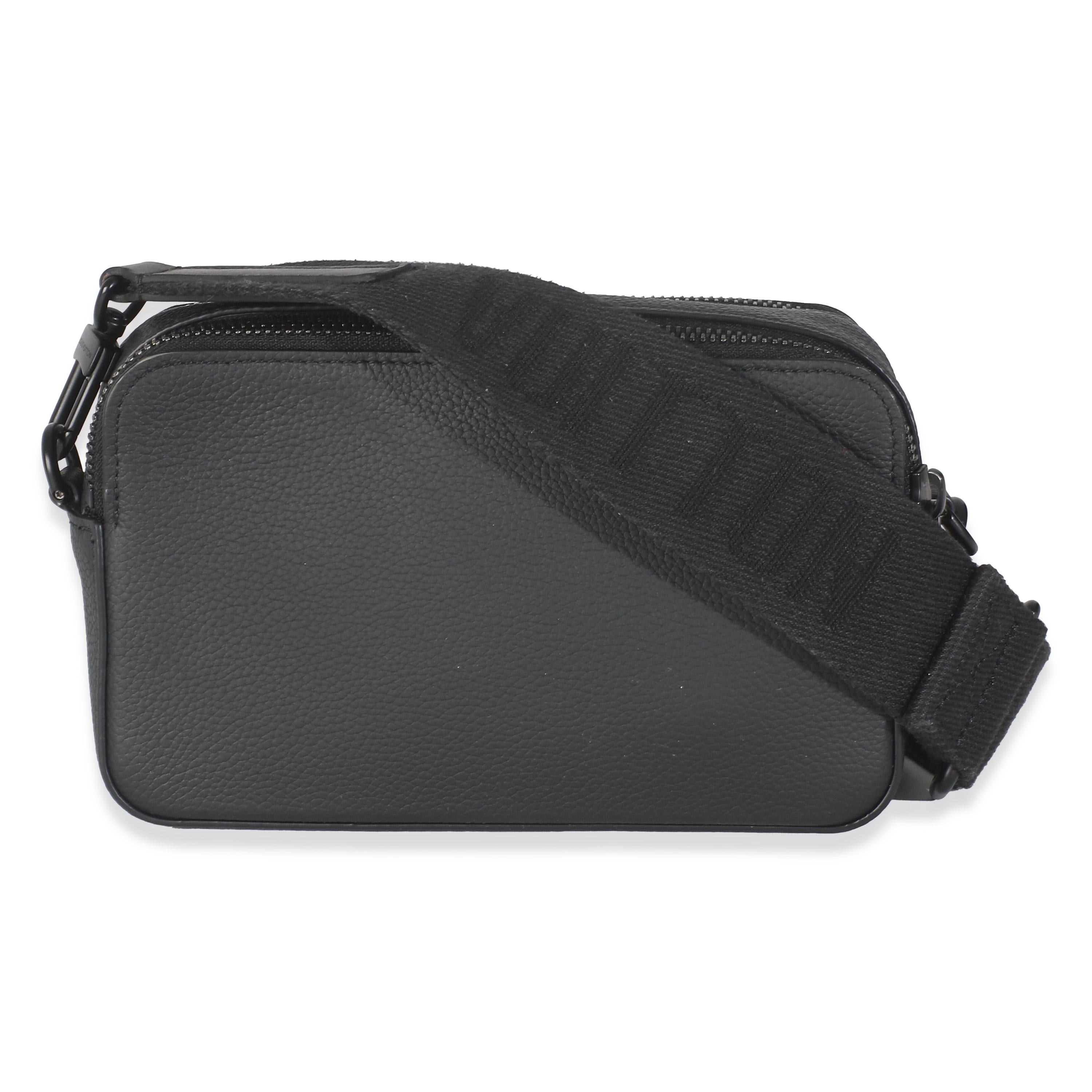 Listing Title: Louis Vuitton Black Taurillon Alpha Wearable Wallet
SKU: 146197
MSRP: 2430.00 USD
Condition: Pre-owned 
Handbag Condition: Very Good
Condition Comments: Item is in very good condition with minor signs of wear. Light odor along