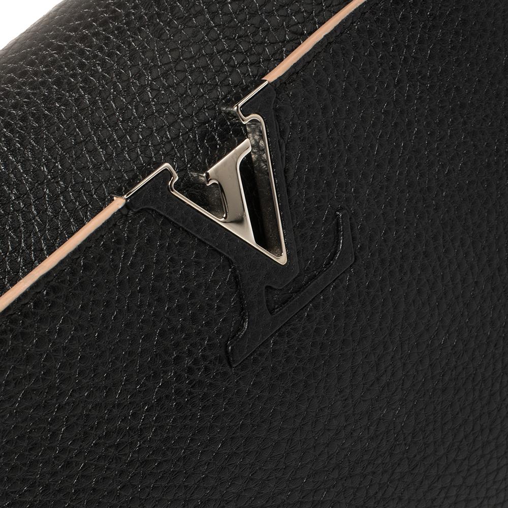 Louis Vuitton Black Taurillon Leather Capucines BB Bag 4