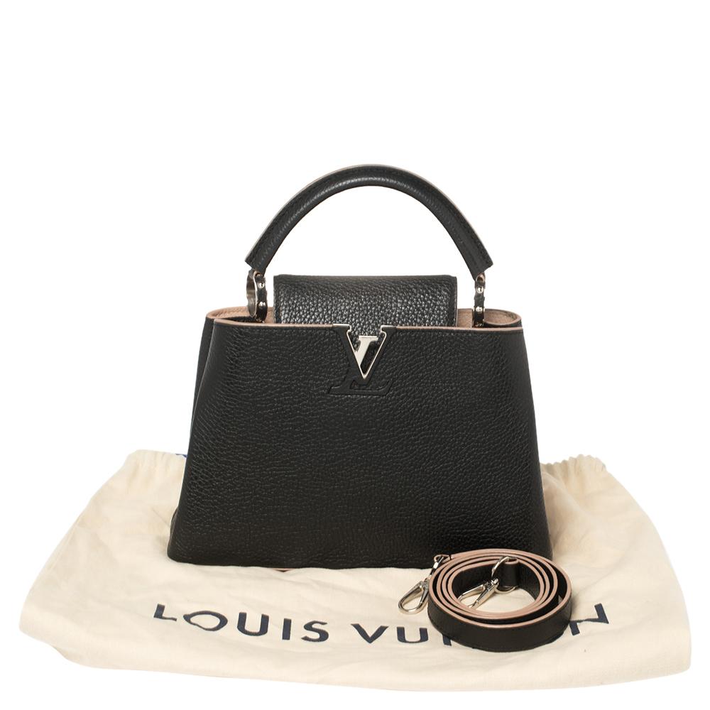 Louis Vuitton Black Taurillon Leather Capucines BB Bag 5