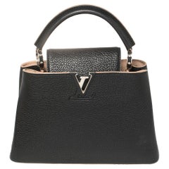 Louis Vuitton Black Taurillon Leather Capucines BB Bag