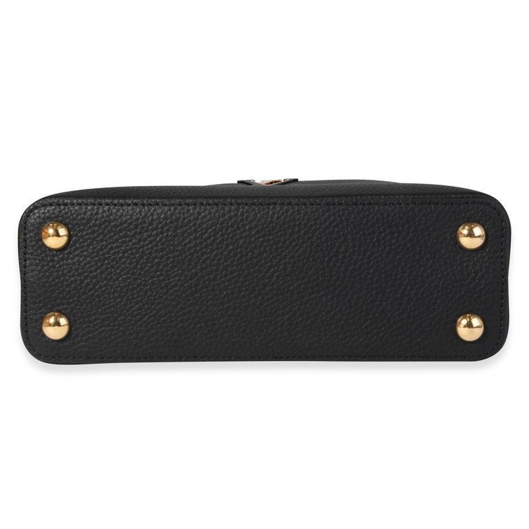 Louis Vuitton Capucines Black Leather Bag ○ Labellov ○ Buy and