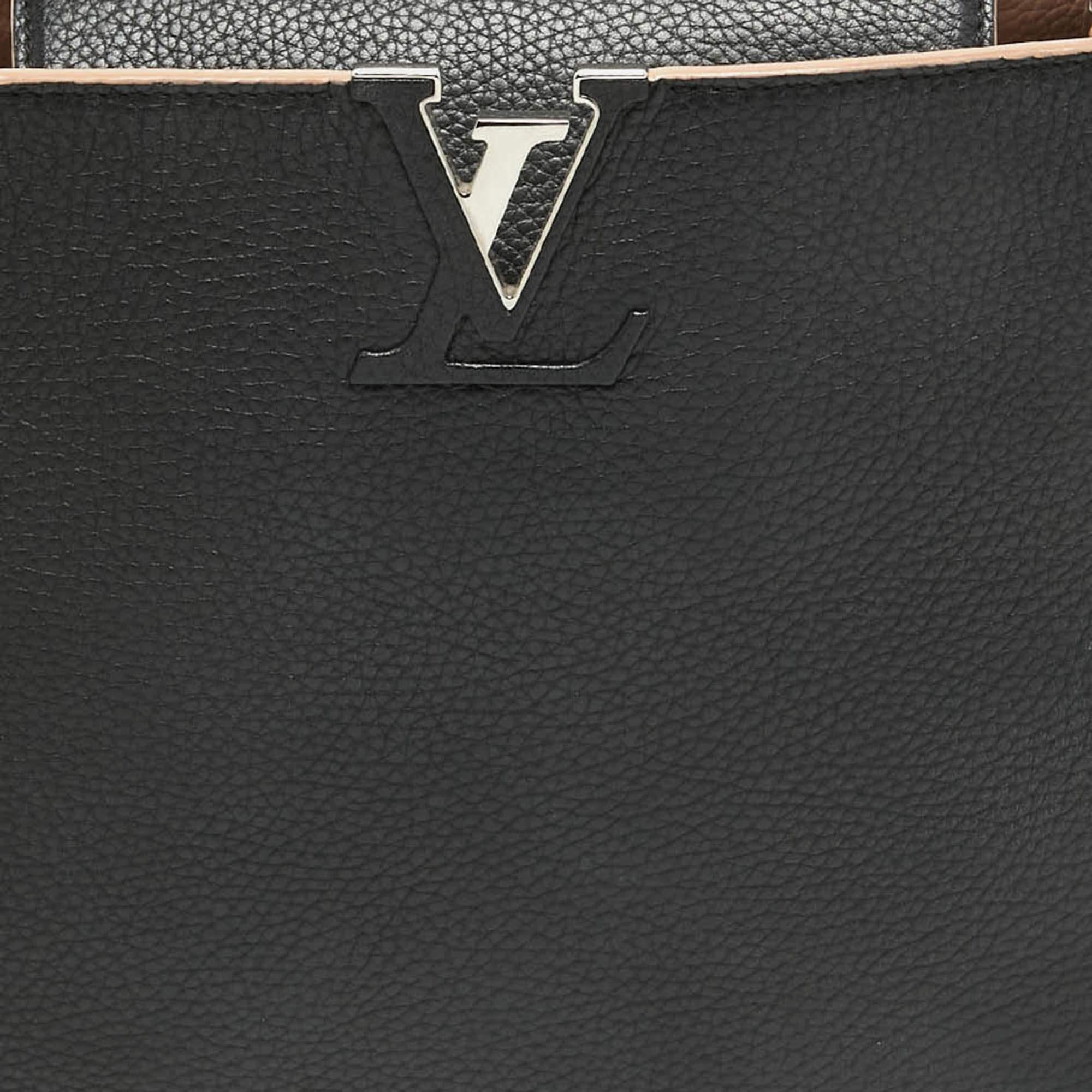 Louis Vuitton Black Taurillon Leather Capucines MM Bag 11