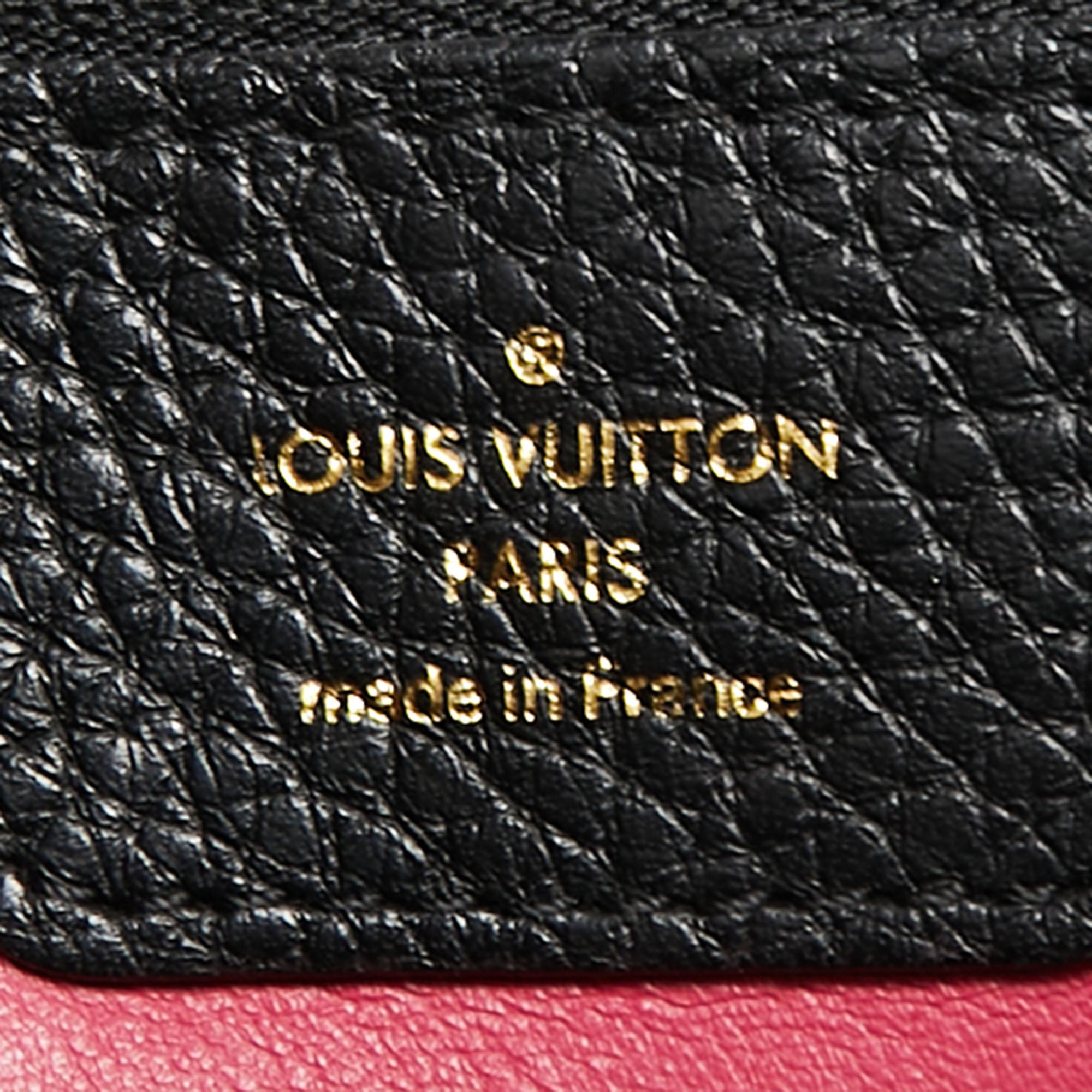 Women's Louis Vuitton Black Taurillon Leather Capucines MM Bag