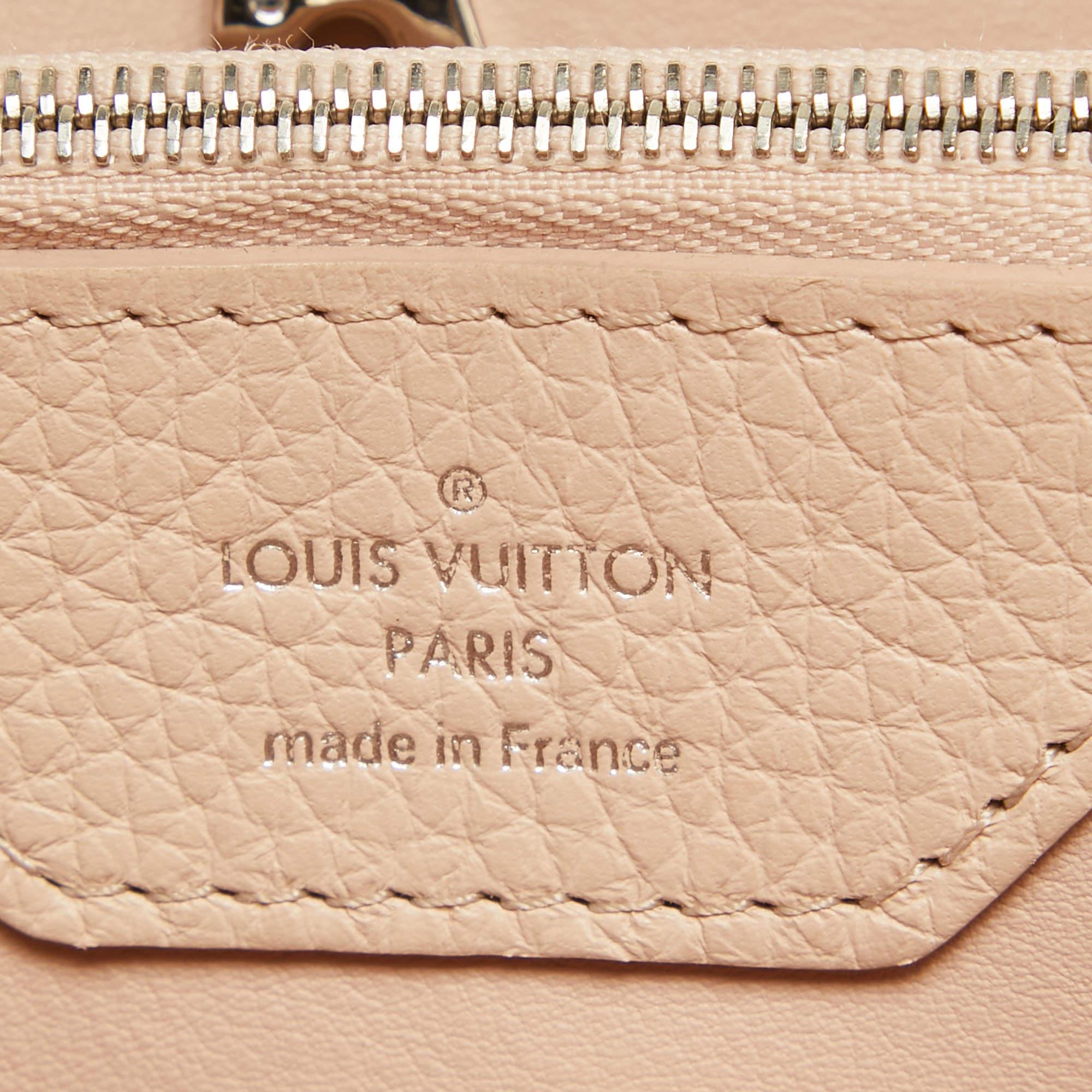 Louis Vuitton Black Taurillon Leather Capucines MM Bag 5