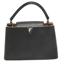 Louis Vuitton Sac Capucines MM en cuir Taurillon noir