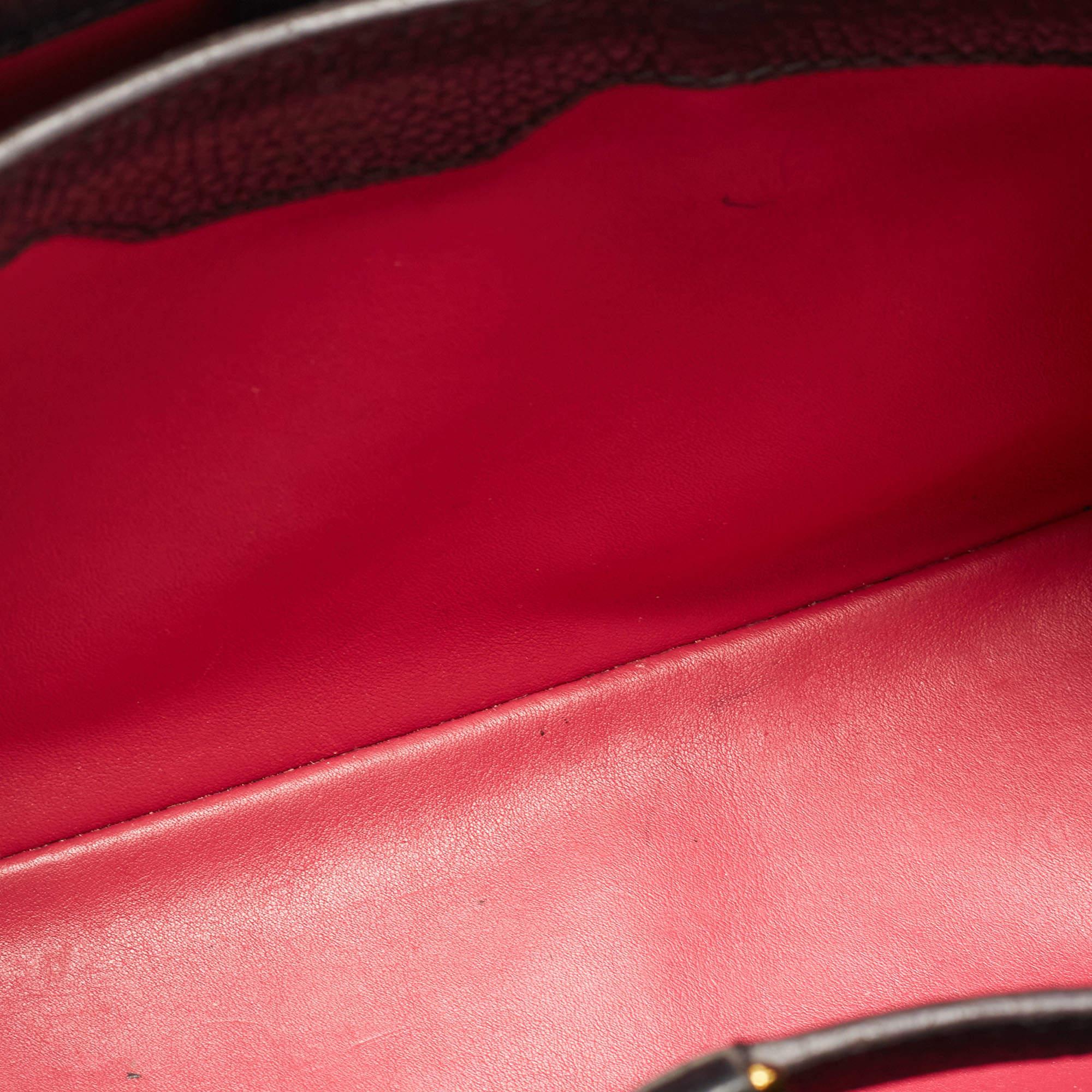Louis Vuitton Black Taurillon Leather Capucines PM Bag For Sale 2