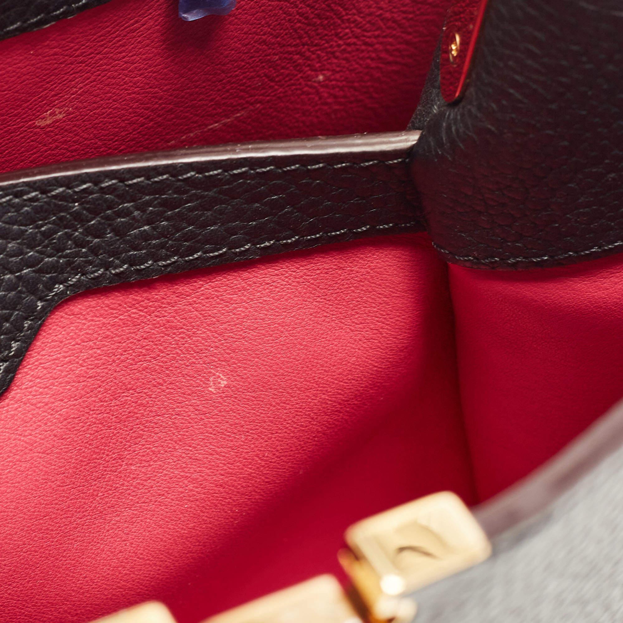 Louis Vuitton Black Taurillon Leather Capucines PM Bag 3