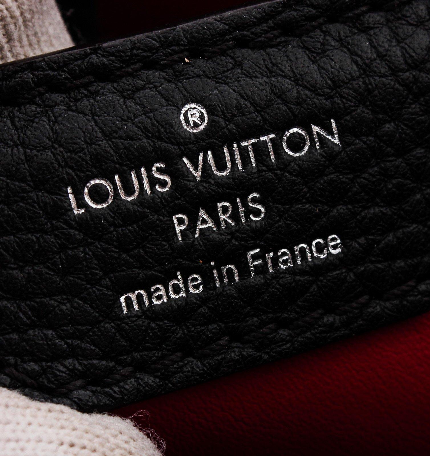 Louis Vuitton Black Taurillon Leather Capucines PM 3