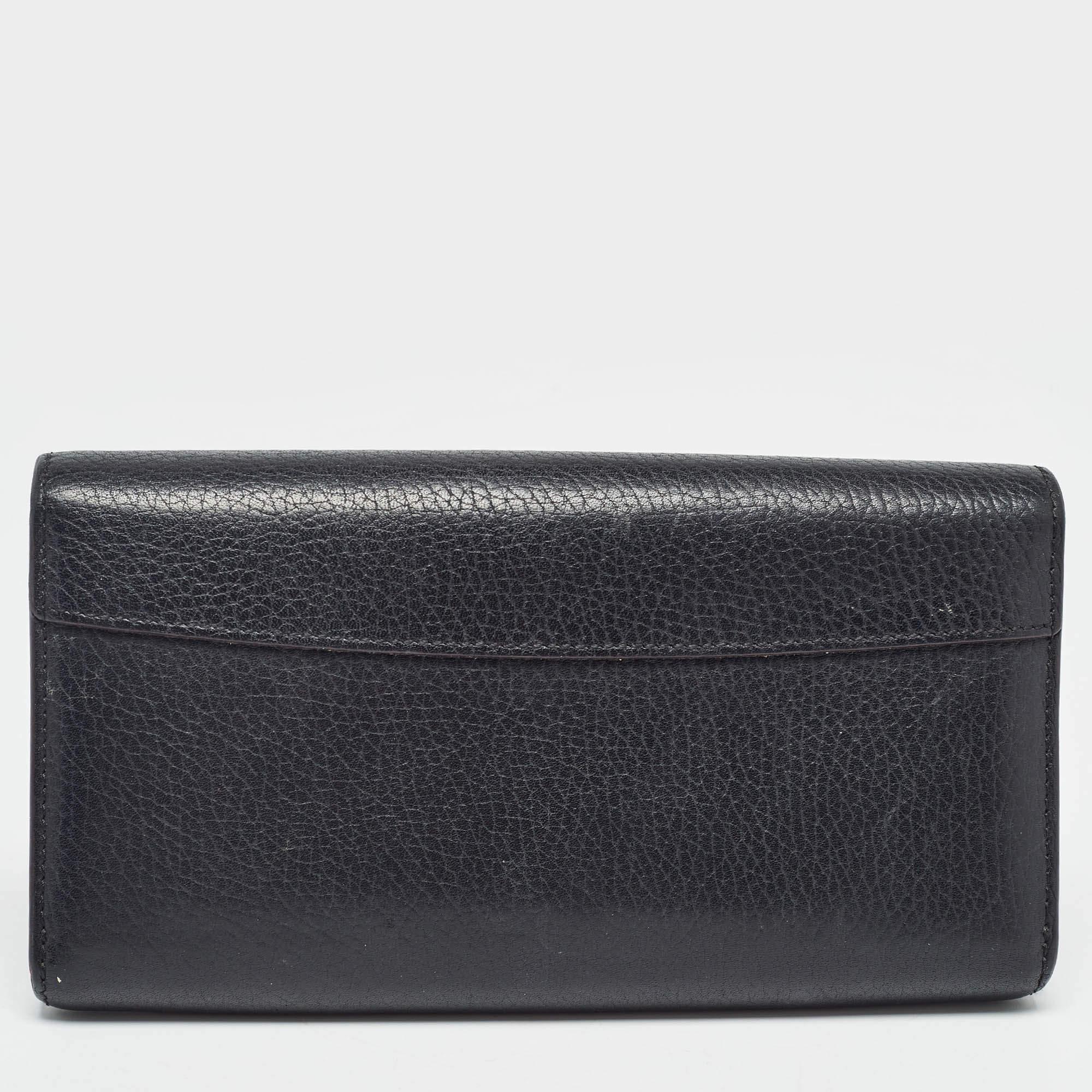 Louis Vuitton Black Taurillon Leather Capucines Wallet 1