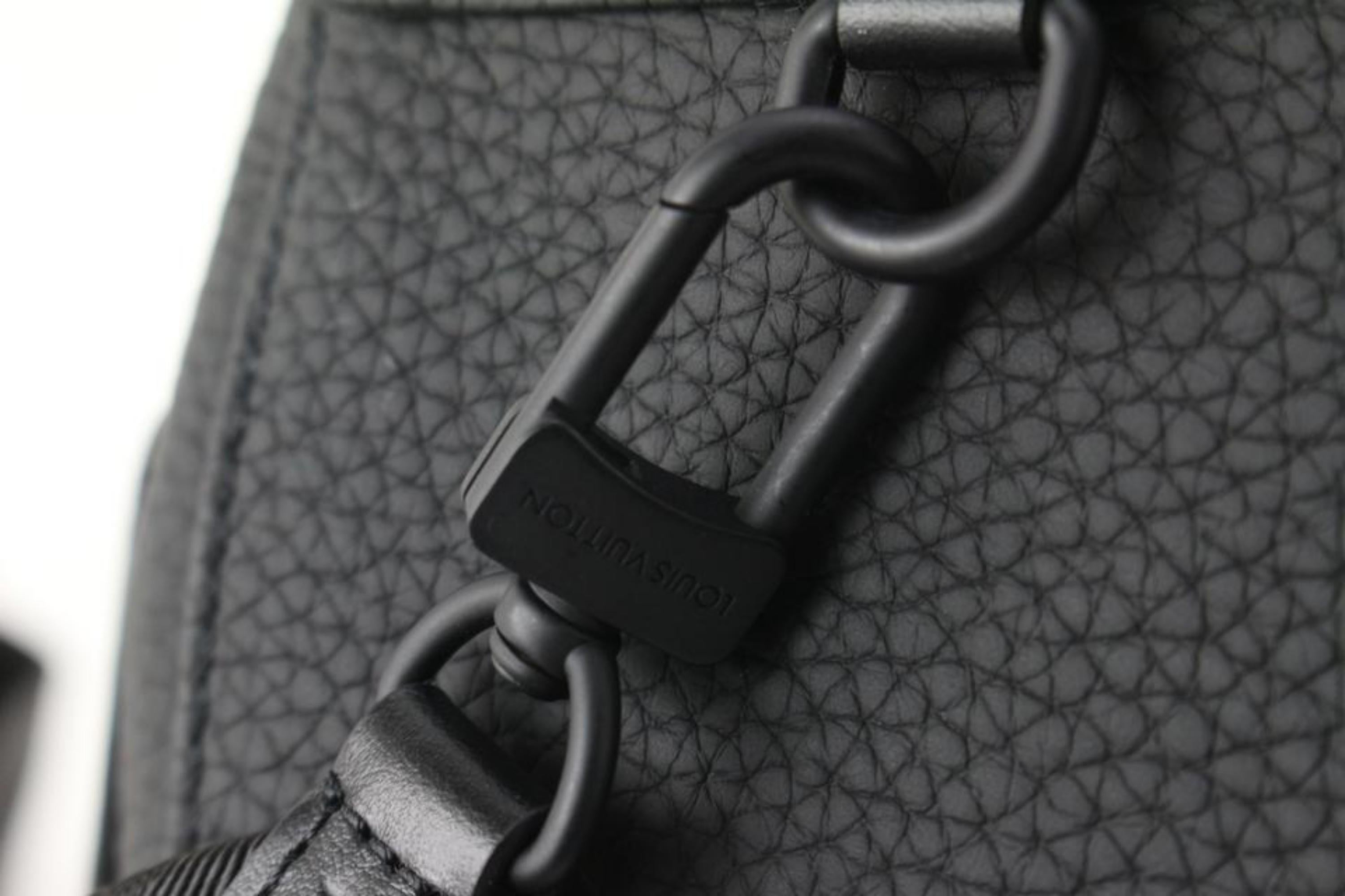 Women's Louis Vuitton Black  Taurillon Leather Christopher XS Sling Bag  43lk825s