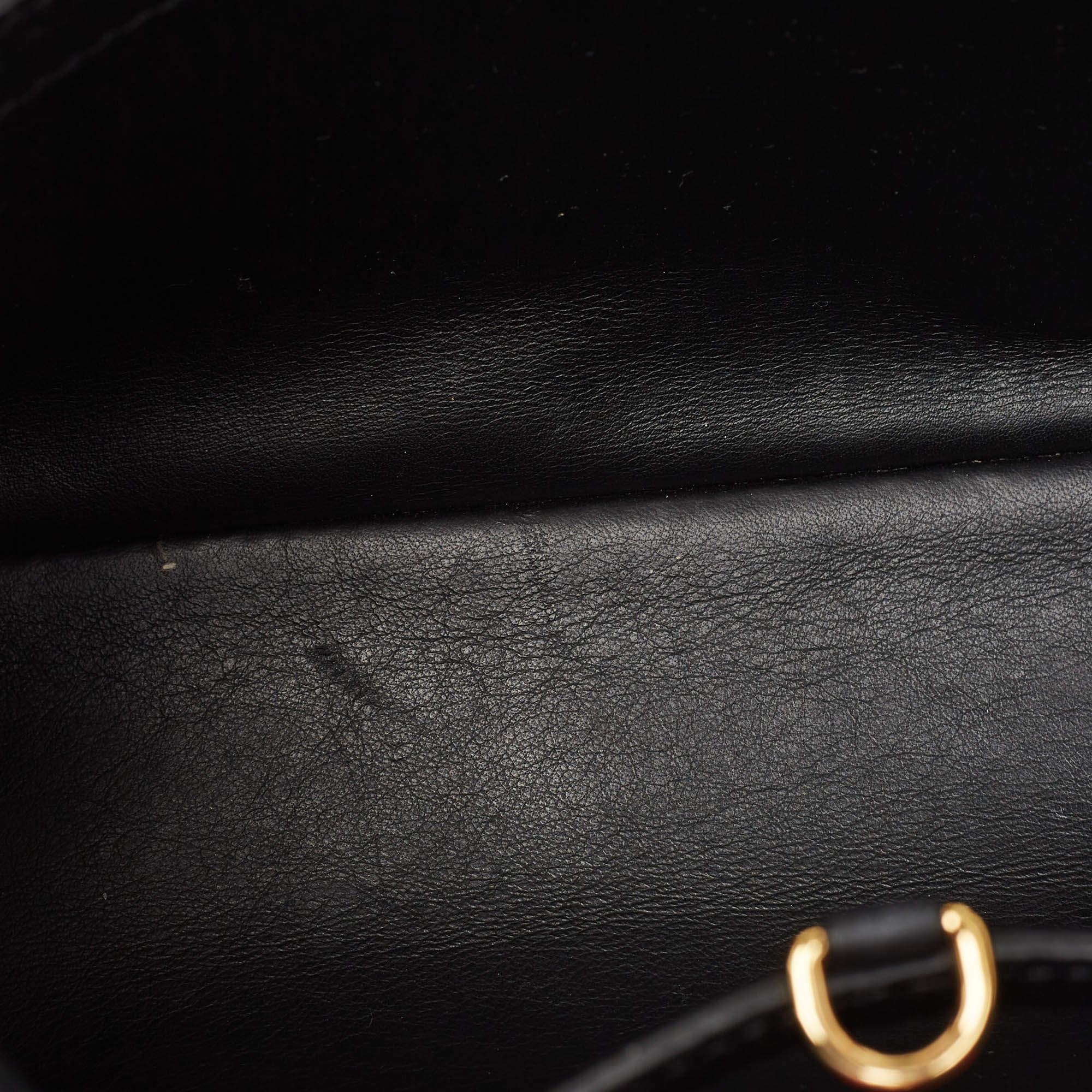 Louis Vuitton Black Taurillon Leather Limited Edition Applique Capucines PM Bag 5