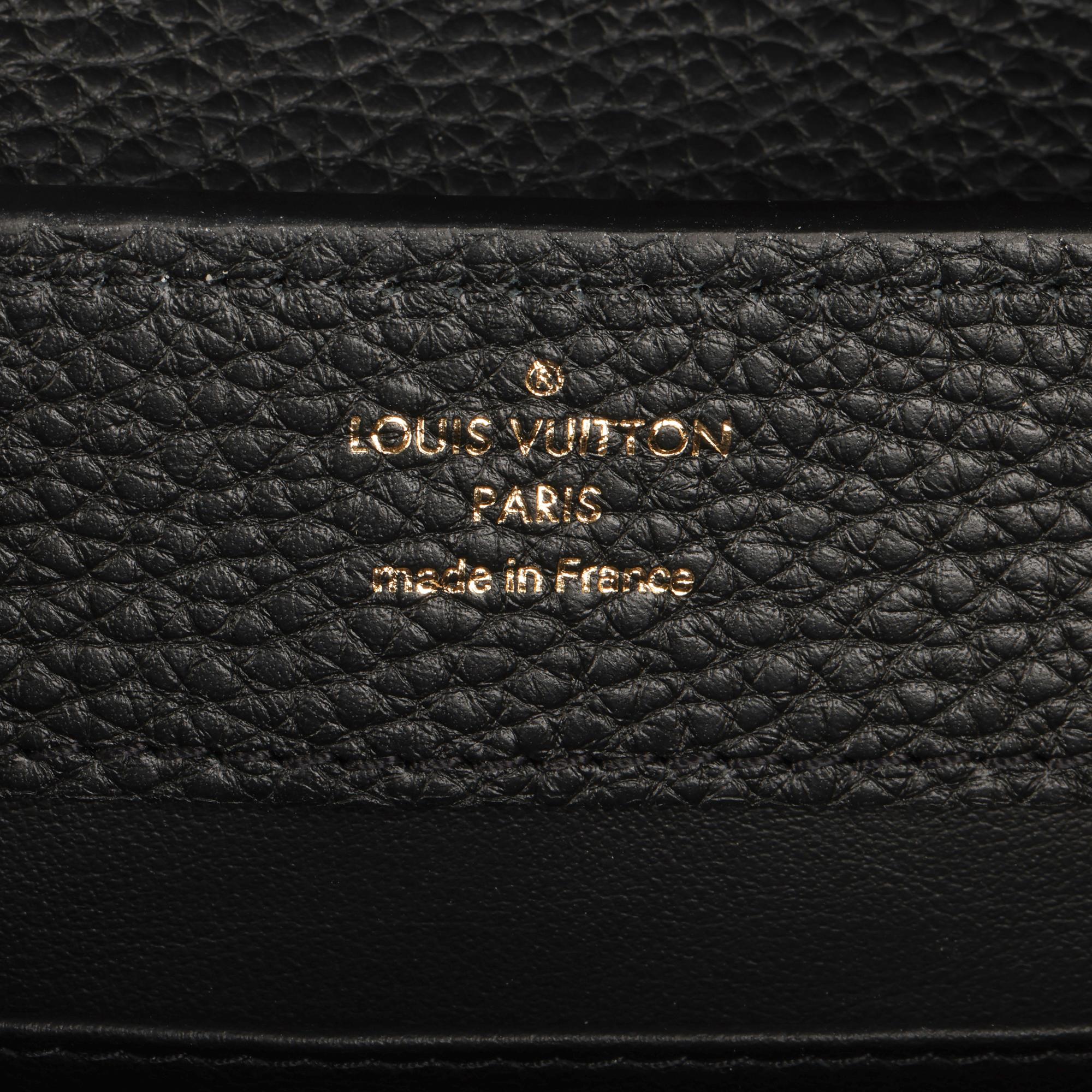 Louis Vuitton Black Taurillon Leather Mini Capucines 3