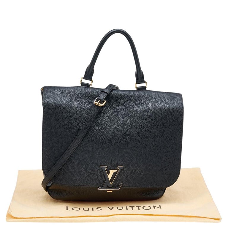 Louis Vuitton, Bags, Auth Louis Vuitton Volta Black Leather Crossbody