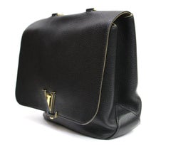 LOUIS VUITTON Black Taurillon Leather Volta Bag