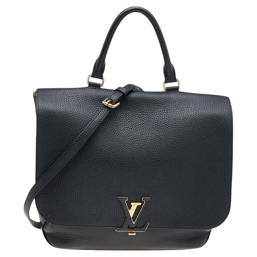 Louis Vuitton Black Taurillon Leather Volta Bag