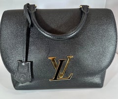LOUIS VUITTON Black Taurillon Leather Volta Bag/ Hand bag, Excellent condition