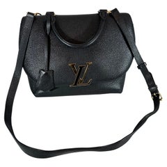 LOUIS VUITTON Schwarze Taurillon-Ledertasche Volta/Handtasche, ausgezeichneter Zustand