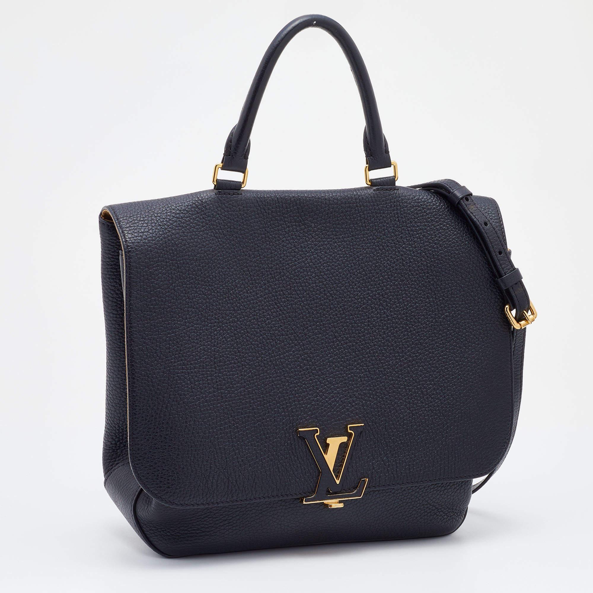 Louis Vuitton Black Taurillon Leather Volta Top Handle Bag 1