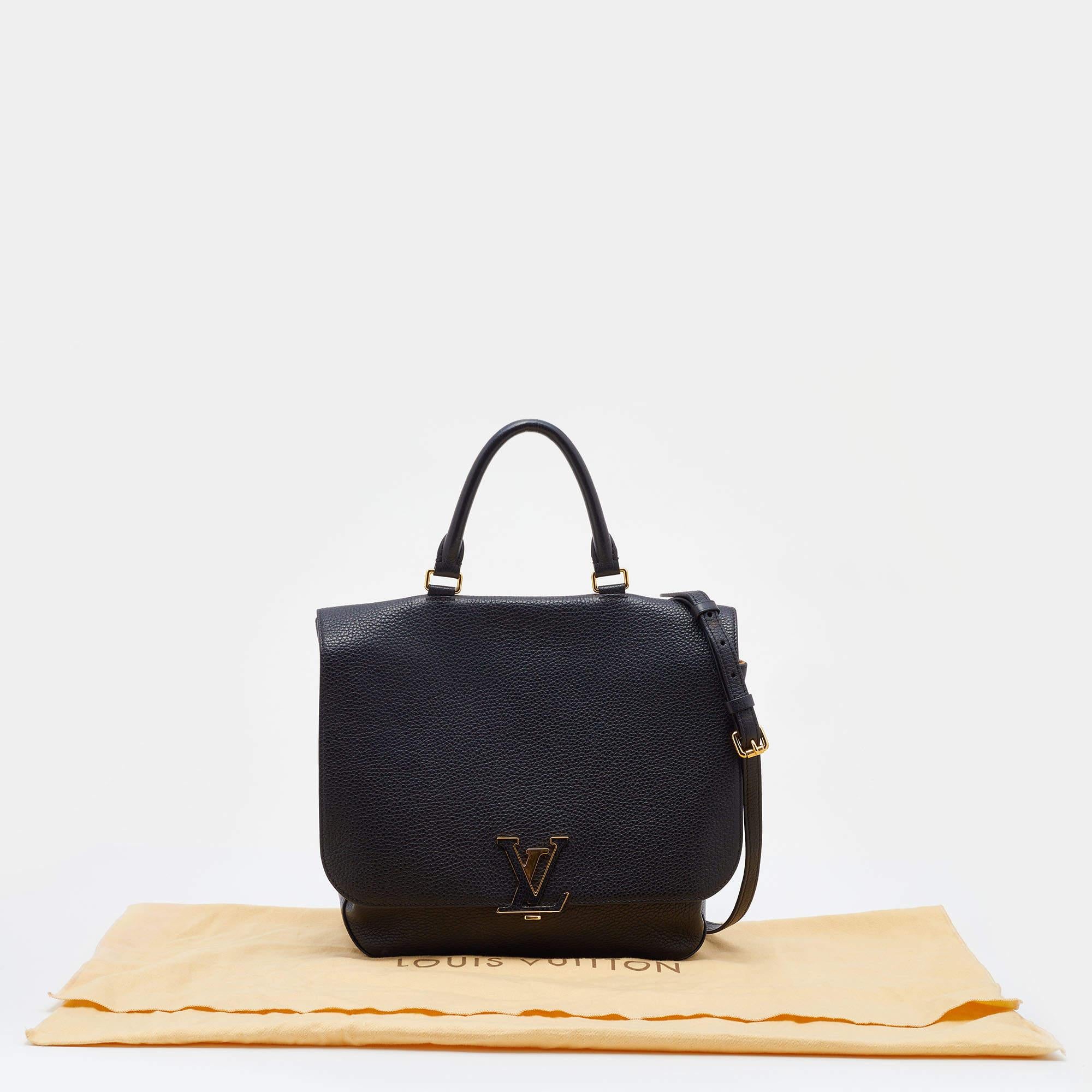 Louis Vuitton Black Taurillon Leather Volta Top Handle Bag 2