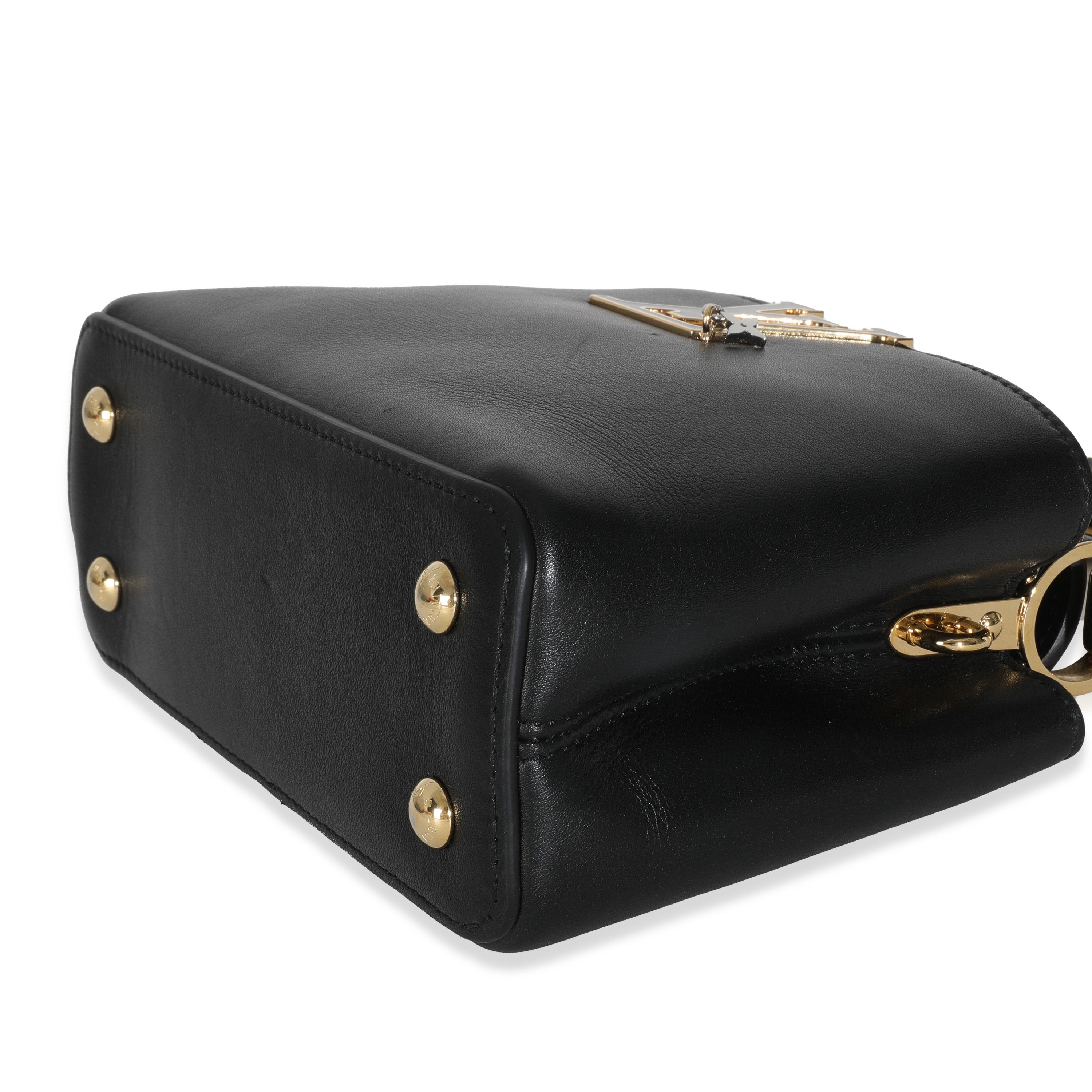 Louis Vuitton Mini Capucines Taurillon Nero in vendita 2