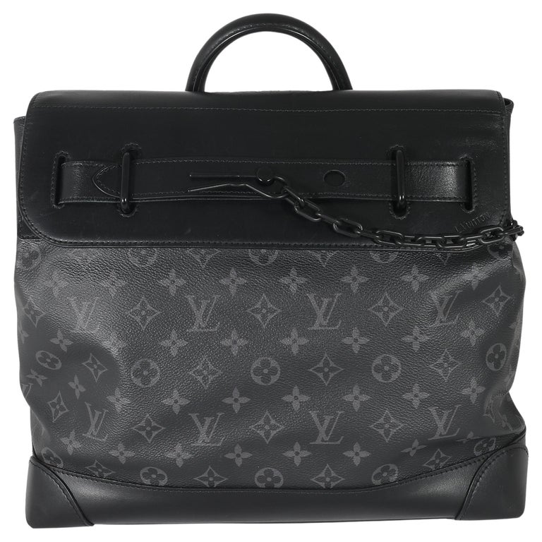 Louis Vuitton Black Monogram Eclipse Keepall Bandouliere 55 Duffle Bag  Strap 39L For Sale at 1stDibs