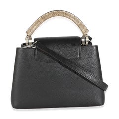 Louis Vuitton Black Taurillon Python Capucines BB
