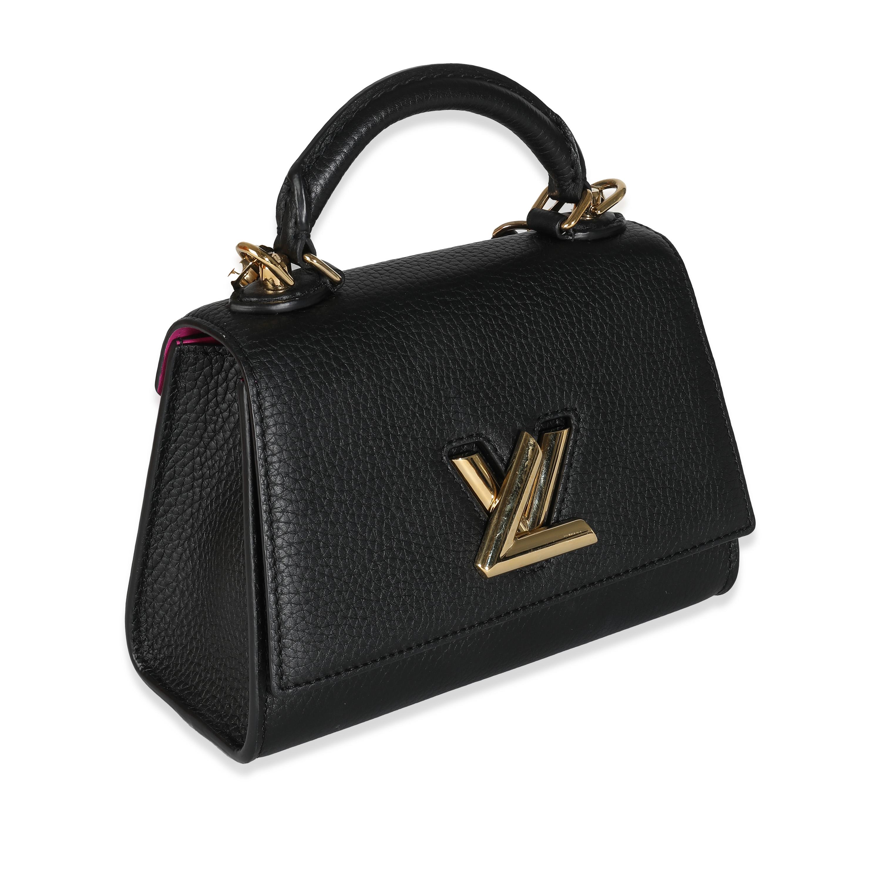 Louis Vuitton Black Taurillon Twist One Handle BB In Excellent Condition For Sale In New York, NY