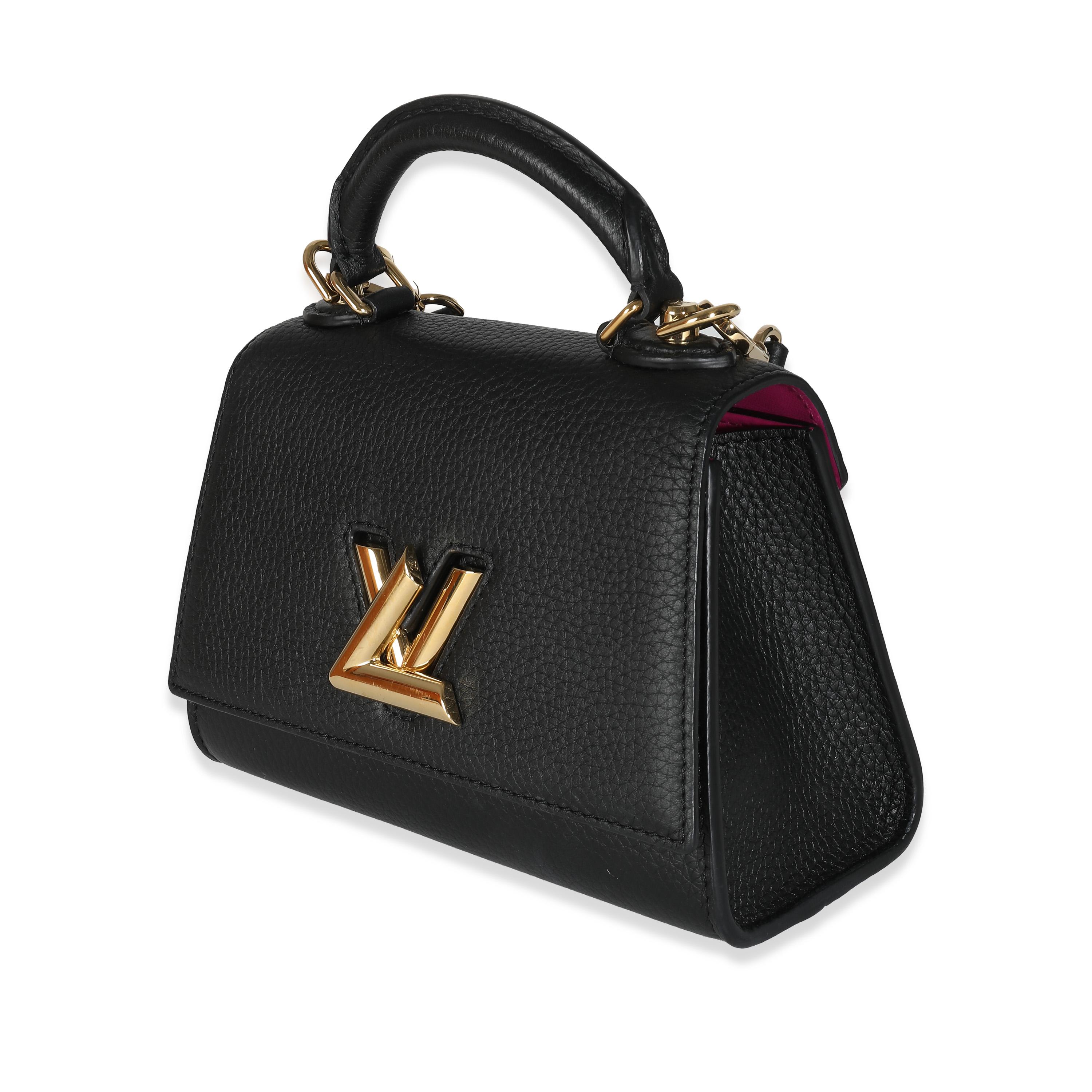 Women's Louis Vuitton Black Taurillon Twist One Handle BB For Sale