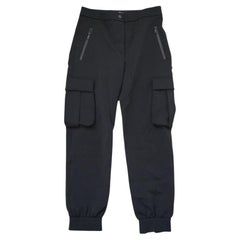 Pantaloni cargo in jersey tecnico nero Louis Vuitton