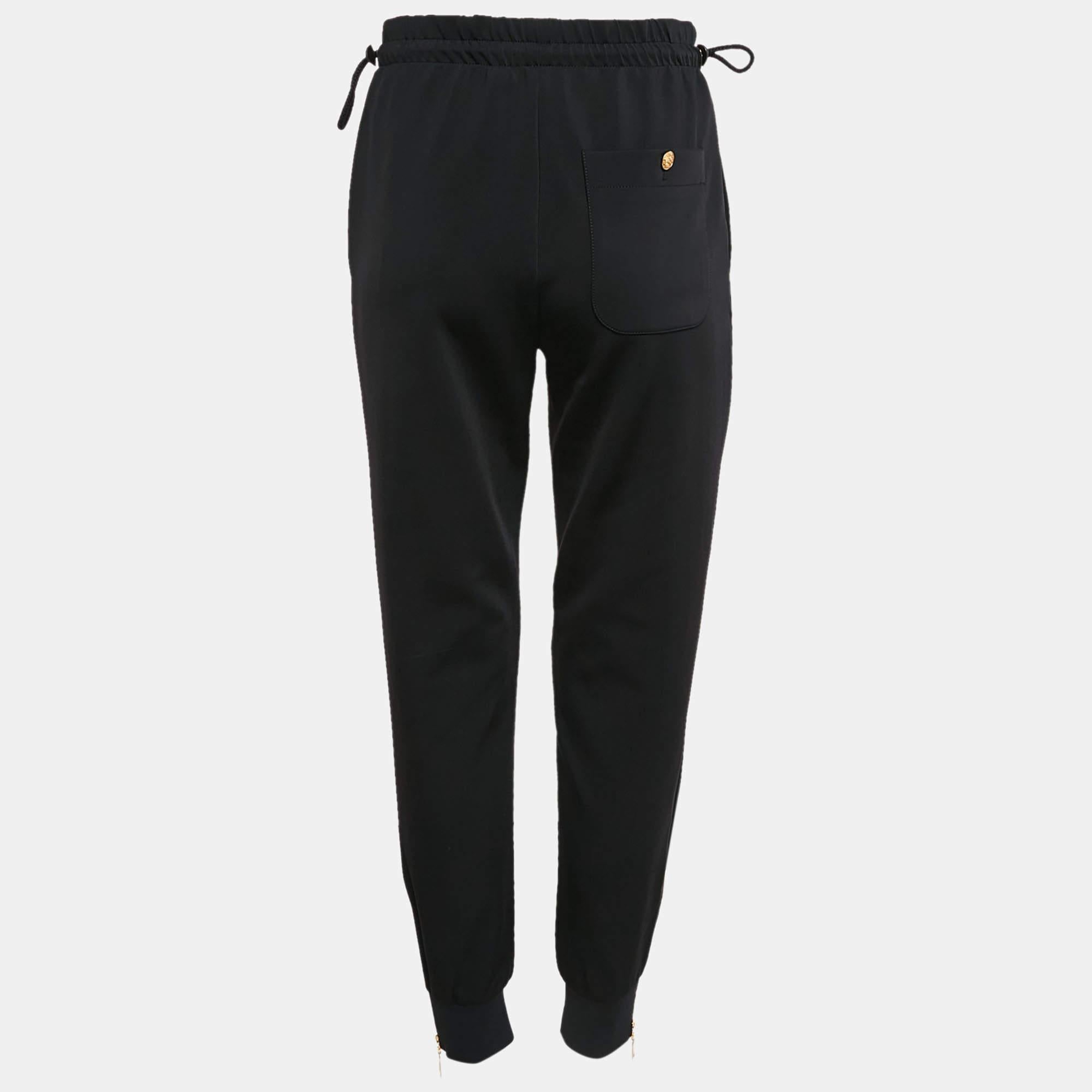 Pantalones de chándal Louis Vuitton de jersey técnico negro S Negro