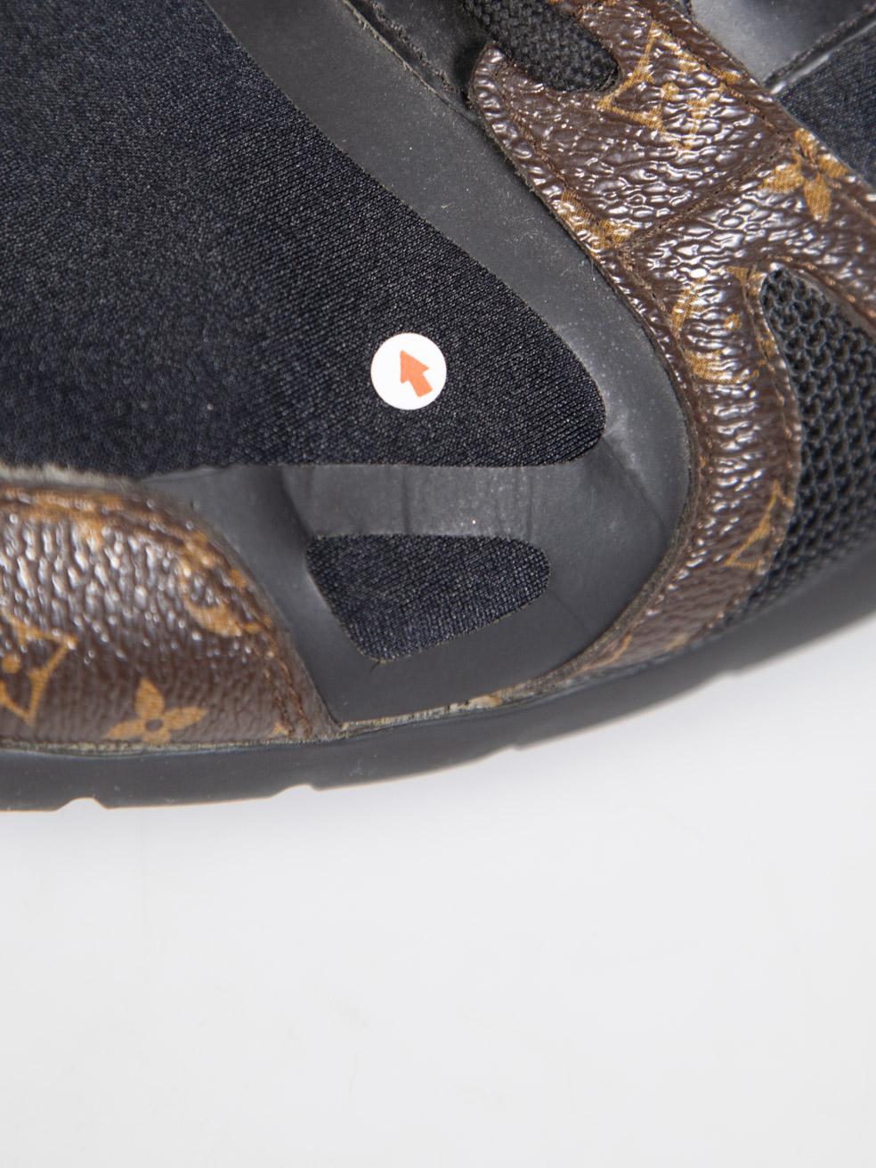 Louis Vuitton Zapatillas Técnicas Monograma Aftergame Negras Talla IT 40 en venta 3