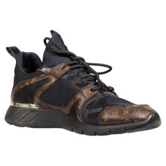 Louis Vuitton Black Technical Monogram Aftergame Trainers Size IT 40