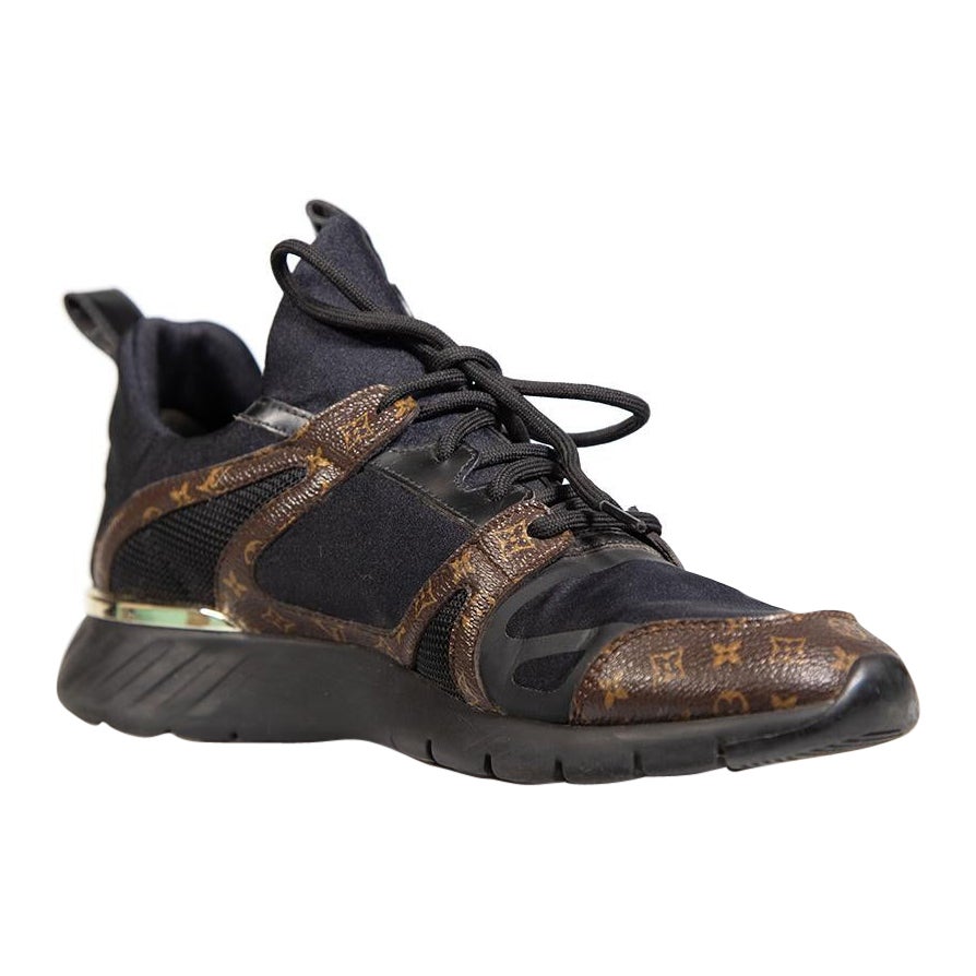 Baskets Aftergame noires avec monogramme technique Louis Vuitton, taille IT 40